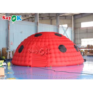 Large Inflatable Tent Sphere Ladybird Air Inflatable Ladybug Tent Red And Black