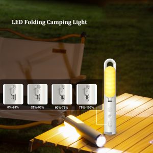 500LM Rechargeable Camping Lights Folding LED Rechargeable Flashlight Waterproof