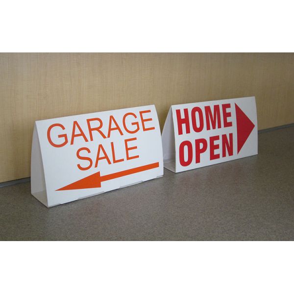 Versatile customizable Roster Sign made from corrugated plastic available in multiple sizes colors and thicknesses for professional