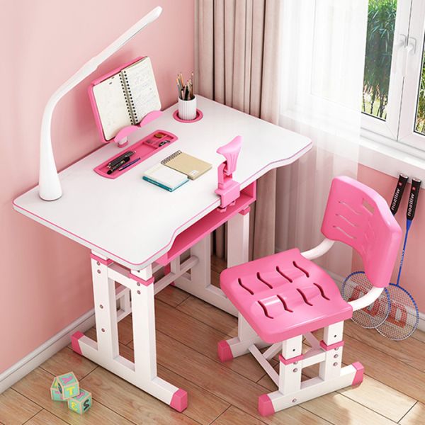 Children'S Multifunctional Study Drawing Height Adjustable Desk Chair Set