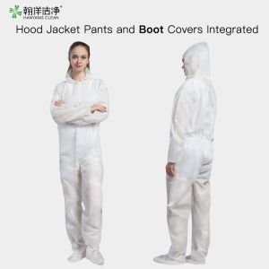 Radiation Sterilized SMS Nonwoven Cleanroom Suit GB 12014-2019 M-4XL