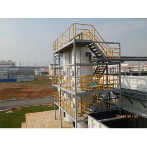 China Layered Cylindrical  Activated Carbon Adsorption Tower Airflow Distribution on sale