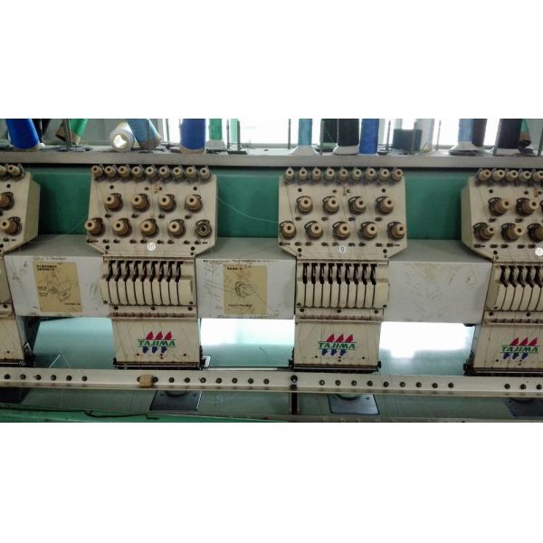 Strong 3D Effect Used Multi Head Embroidery Machines , Tajima Embroidery Equipment