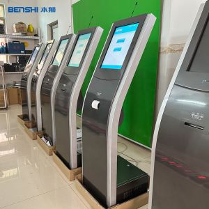 Wireless Queue Management Kiosk Touch Screen Bank Queue Ticket Dispenser