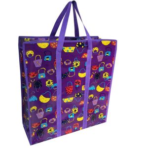 Wholesale Zipper Top Reusable Pp Non Woven Grocery Shopping Bags With Handles from china suppliers