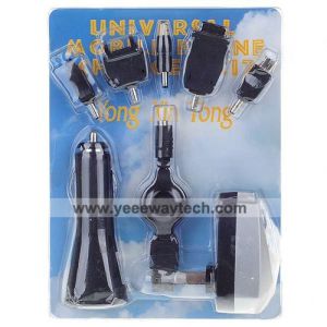 3-in-1 USB AC and Car Charger (with Cell Phone Adapters)