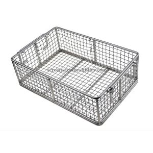 China 316 316L Polishing Metal Wire Basket For Storage / Washing / Drying on sale