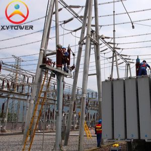 Galvanized Structural Steelworks Substations for Electricity Transmission Line