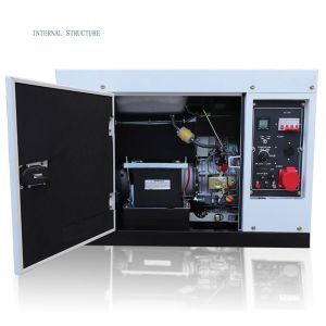 12kw Air Cooled Silent/Open Frame Dual Voltage Diesel Portable Generator for