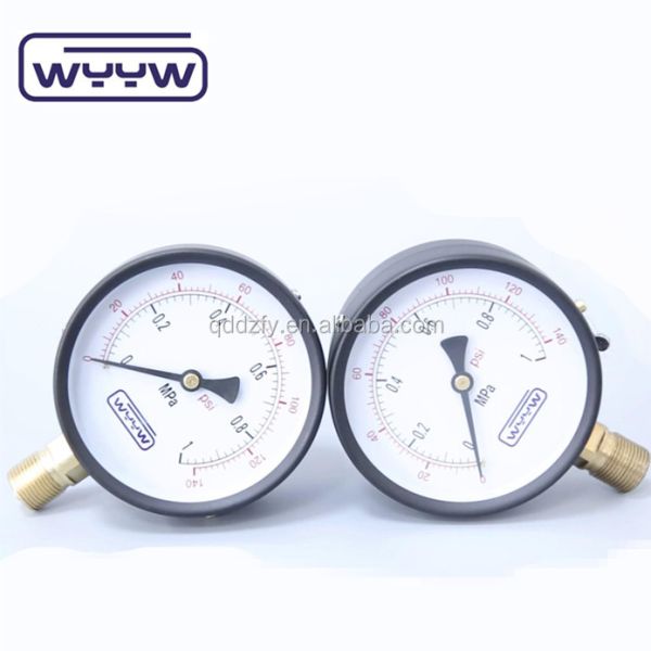 OEM KL 1.6 Standard Pressure Gauge Bottom Mount Steel Case / Brass Material