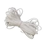 3.0mm White Flat Round Elastic Earloop String Soft Round Elastic Cord For Face