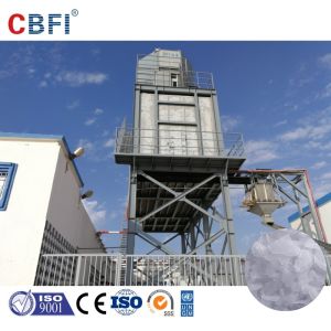 Rake Structure Flake Ice Making Machine With Hanbell Screw Type Compressor