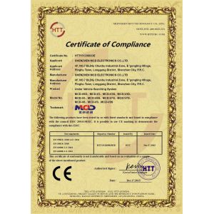 Shenzhen MCD Electronics Co., Ltd. Certifications