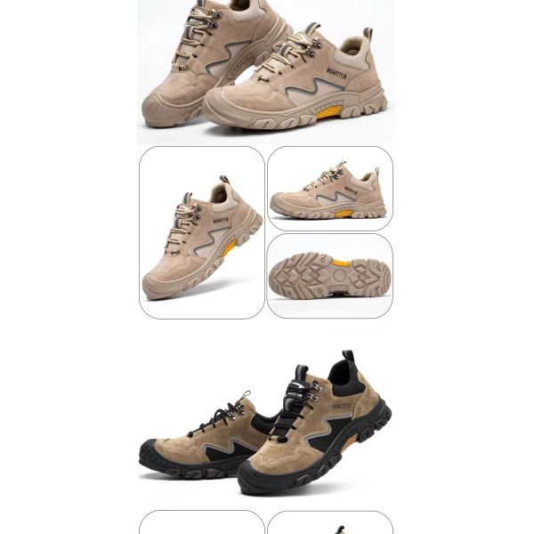 EN-standard Construction Safety Shoes with Pigskin Leather and Custom Logo for Enhanced Comfort and Branding