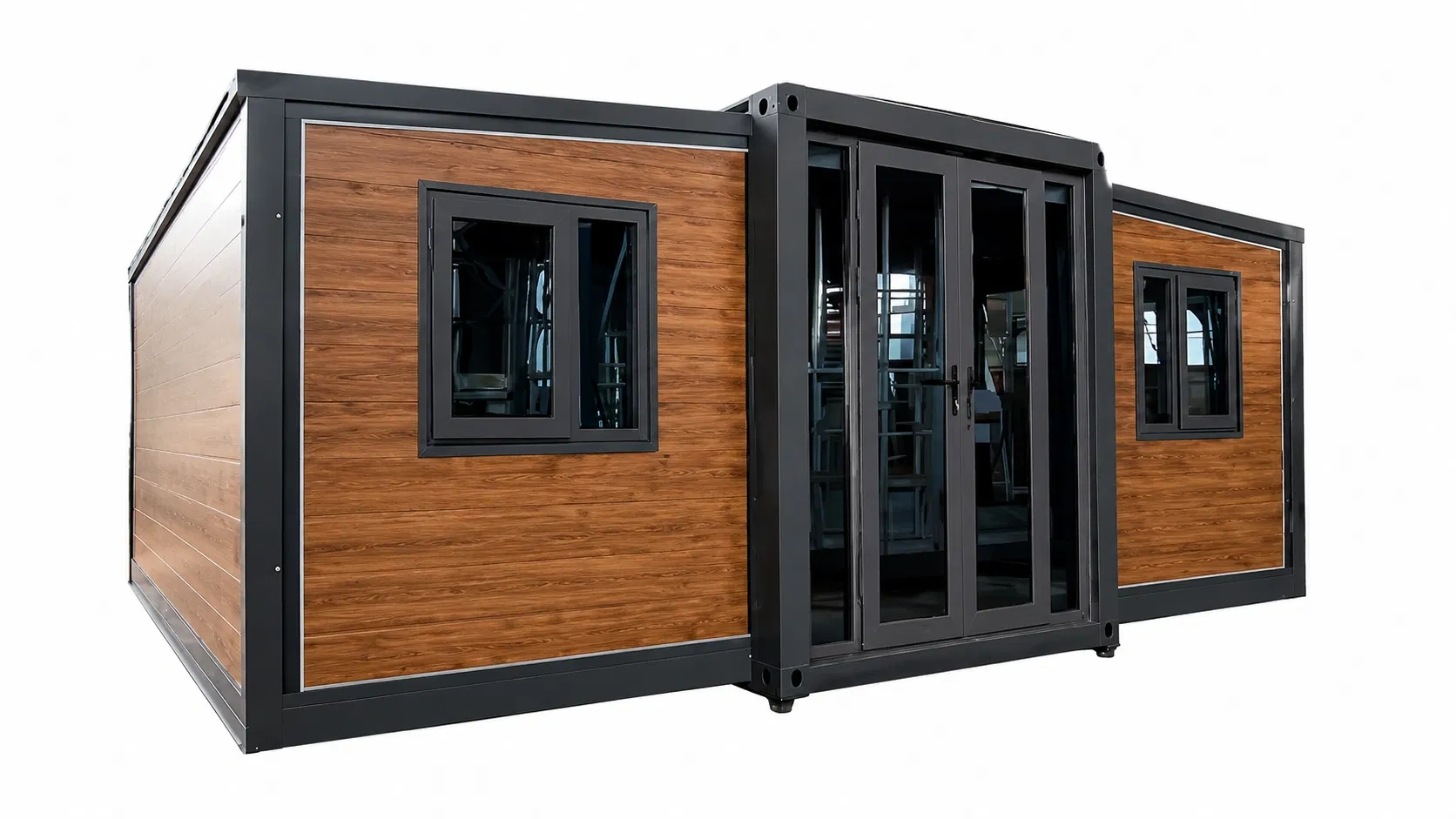 Expandable container house modular design customizable layout energy solution for temporary and permanent accommodation needs