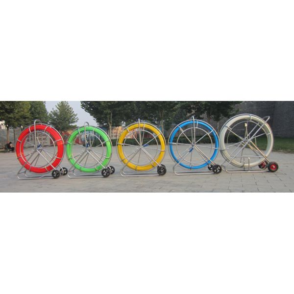 Optic Cable Reel Spool with US Weldless Fibreglass Reinforced Plastic Duct Rodders
