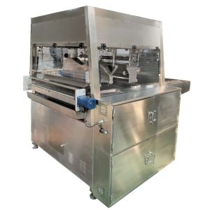 Double Pumps Pure Chocolate Enrobing Line With Tube Type Exchanger