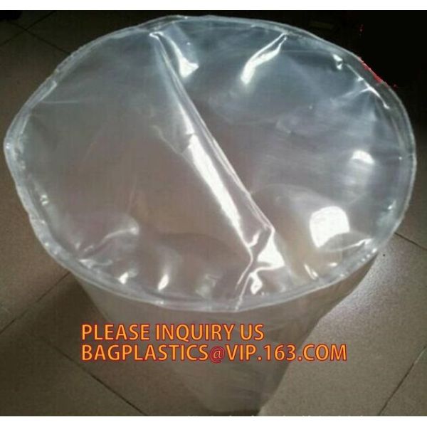 Round Bottom Plastic Drum Liner Bags, Salvage Round Bottom Plastic Bag , LDPE