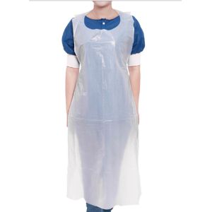 Transparent PE Disposable Plastic Apron Waterproof For Cleaning
