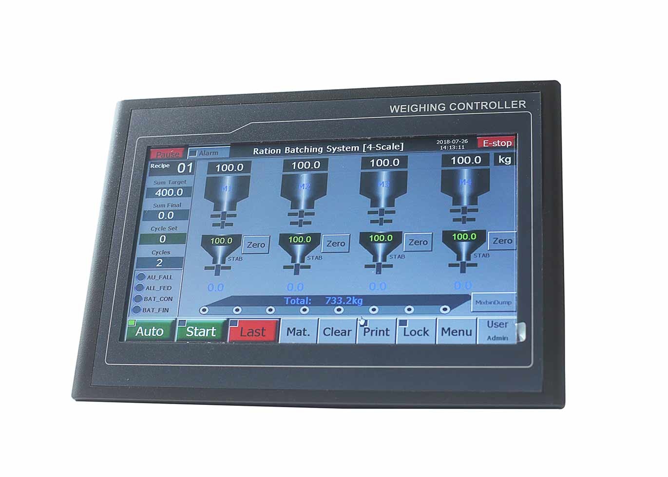 Buy cheap 2 Material Ration Batching Controller , Digital Weight Indicator Controller from wholesalers