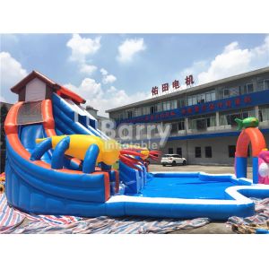 House Shaped Slide Portable Inflatable Water Park Aquapark inflatable water