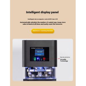 High Speed Non-Rotary Electric Can Sealer Machine for Boba, Soda,Coffee, Juice