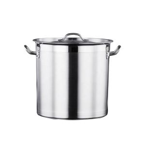 Multi-function Silver Cooking Pot Large Capacity Stainless Steel Soup & Stock