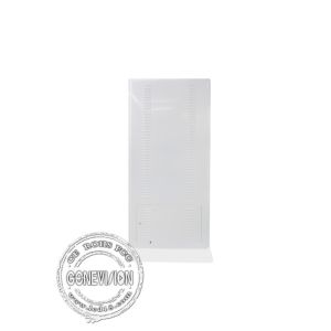 55 Inch Touch Screen Kiosk Remote Managing , White Android Touch Standee