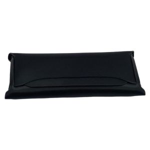 Wholesale Black Leatherette Pouch Elegant Soft Leather Spectacle Cases With Belt Closure from china suppliers