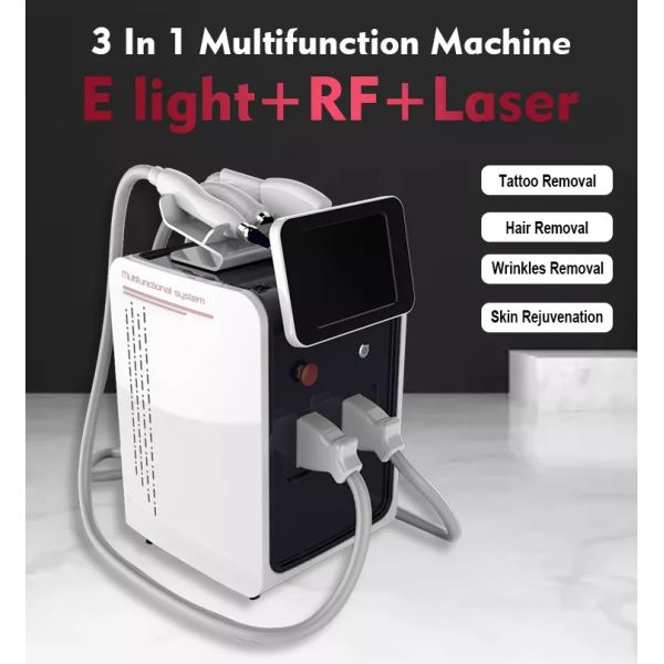 3 In 1 RF Nd Yag OPT Machine for Hair Removal And Skin Rejuvenation