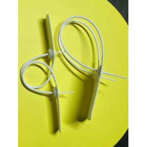 Bulk White Plastic Cloth Security Tag On Clothing Rectangle