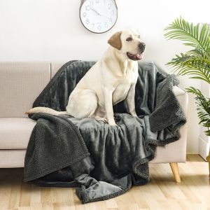 Pet Waterproof Blanket Flannel Cotton Wool Sherpa Thickened Dog Blankets For