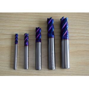0.2μM HRC 65 Flat End Mill Cutter For Cutting Tools Machining
