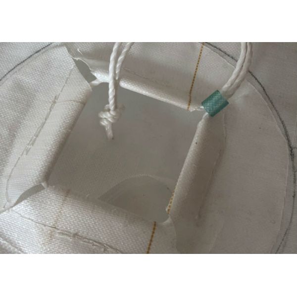 Round White PP Woven Packaging Bags For Mechanical Loading And Unloading