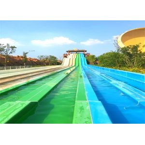 6m Tower Height Fast Flowing High Speed Water Slide For Resort