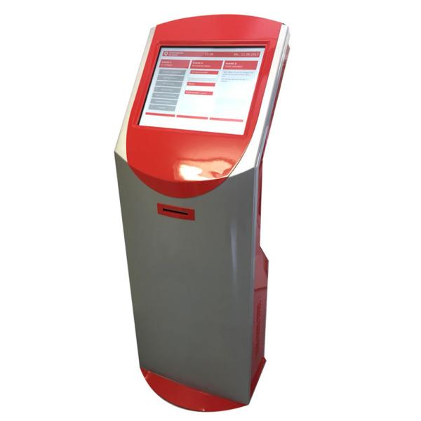 Quality Queue management system kiosk with software calling system wireless queue kiosk for sale
