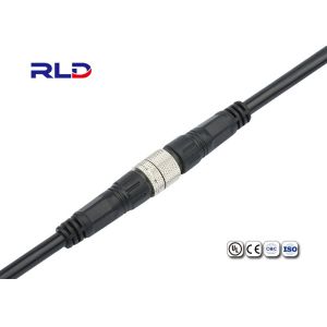 Gold Plating 12 Pin Waterproof Power Connector 2A Push Lock Automation Adapter