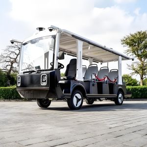 NEWBASE Yokee 14-Seater Autonomous Sightseeing Vehicle with Eco-Friendly