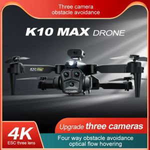 K10 Max Mini 3 Cameras 4k Drone Foldable Drones with Obstacle Avoidance and