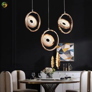 8W LED Nordic Pendant Light Contemporary Type With Diameter 230 Hanging Wire