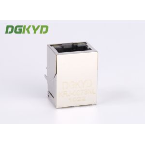 Customized 10/100base transformer plug modular rj45 network port PBT Black