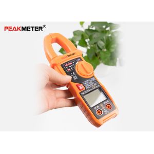 Smart AC Digital Clamp Multimeter Tester , Continuity Electrical Clamp Meter