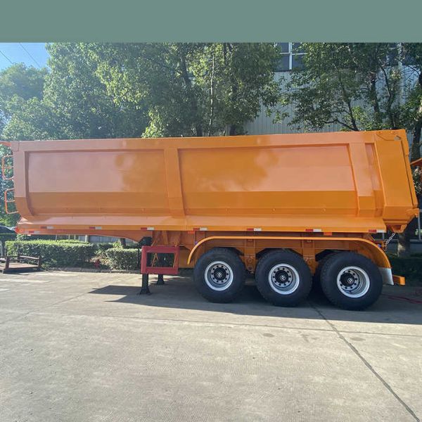 Quality SHACMAN CIMC 3 Axle Tipper Semi Trailer with 70T Max Payload 16T Axle and 28T Landing Gear for sale