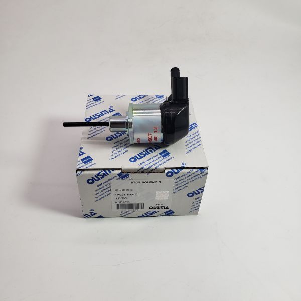 OUSIMA High Quality 1A021-60017 Fuel Stop Solenoid 12V Flameout Solenoid Valve In Stock For KUBATO Excavator