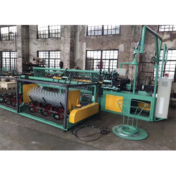380V 50HZ Heavy Duty Double Chain Link Fence Machine 80-180 M2/H Stable