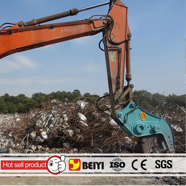 BEIYI hydraulic demolition pulverizer used for second building demolition