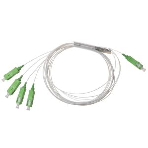 PLC Fiber Optic Splitter FTTH Steel Tube Lgx 1x2 1x4 1x8 1x16 Plug In Splitter