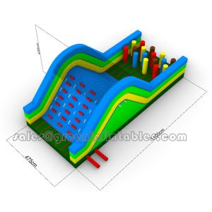 Best Lead Free Pvc Tarpaulin Material Custom Inflatable Obstacle Course