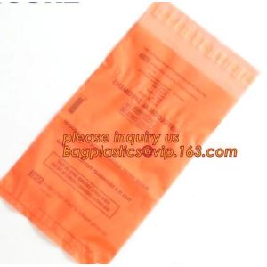 Custom Zip lockked Specimen Bag With Optional Pouch, Simple printing Clear