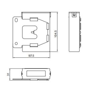 ABS Auto Battery Terminal Covers / Car Battery Positive Terminal Cover